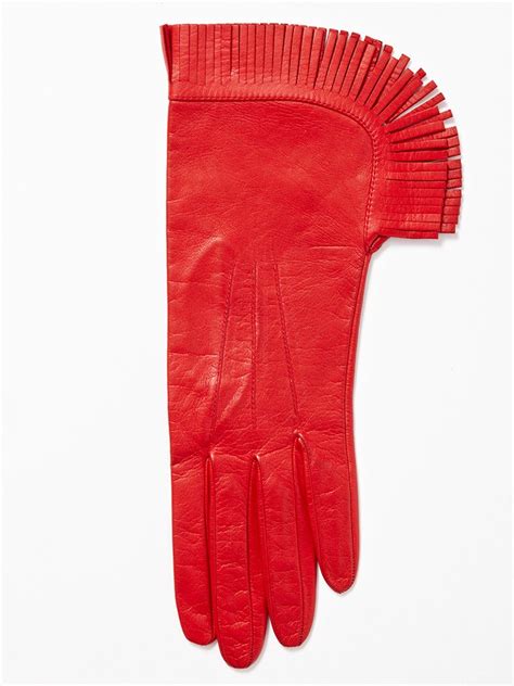 leather YVES SAINT LAURENT Women Gloves 